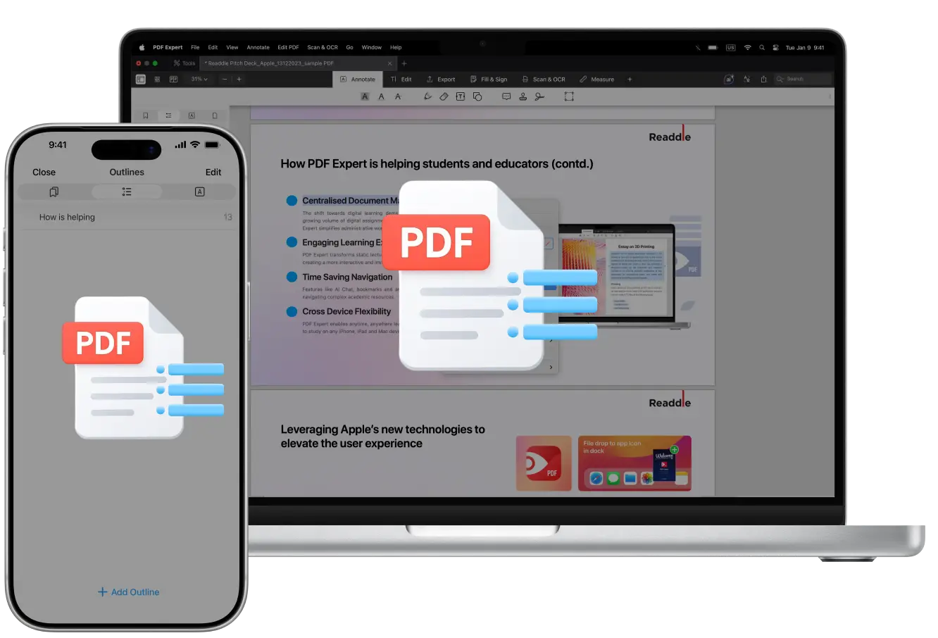 How to create a table of contents in a PDF
